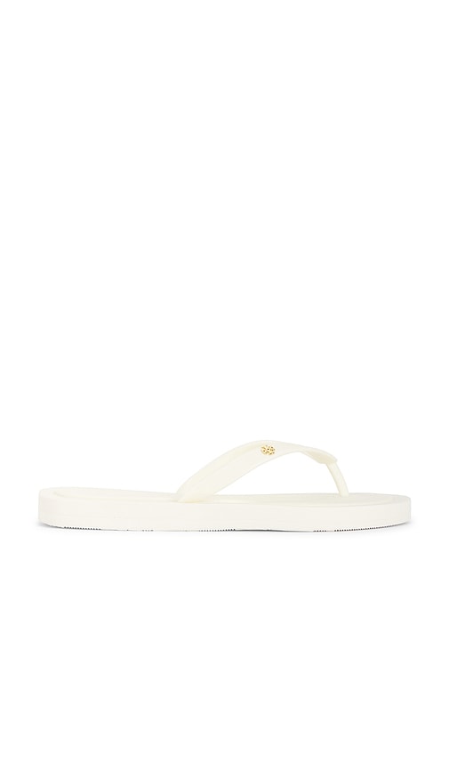 Tory Burch Kira Padded Flip Flop In White