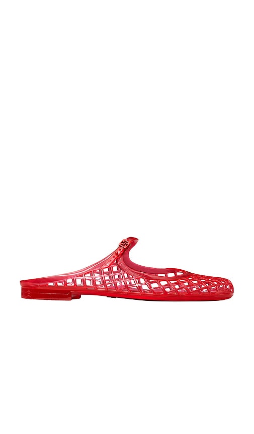 Tory Burch Mellow Mary Jane Jelly Mule In Red