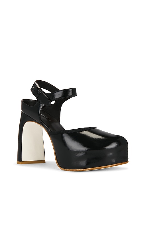 Tory Burch Peep Toe Platform In Black
