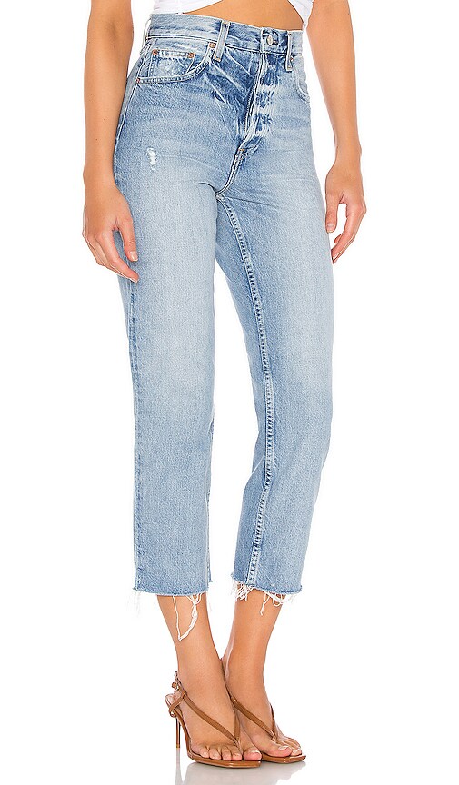 trave harper crop slim straight jeans