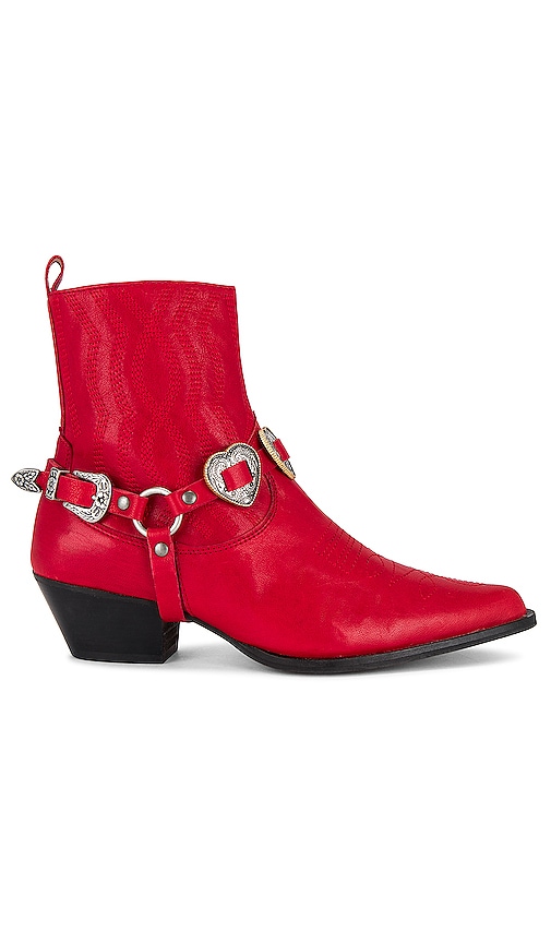 TORAL Blues Heart Boot in Rojo