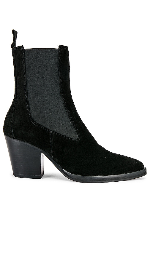 TORAL Suede Ankle Boot in Black | REVOLVE