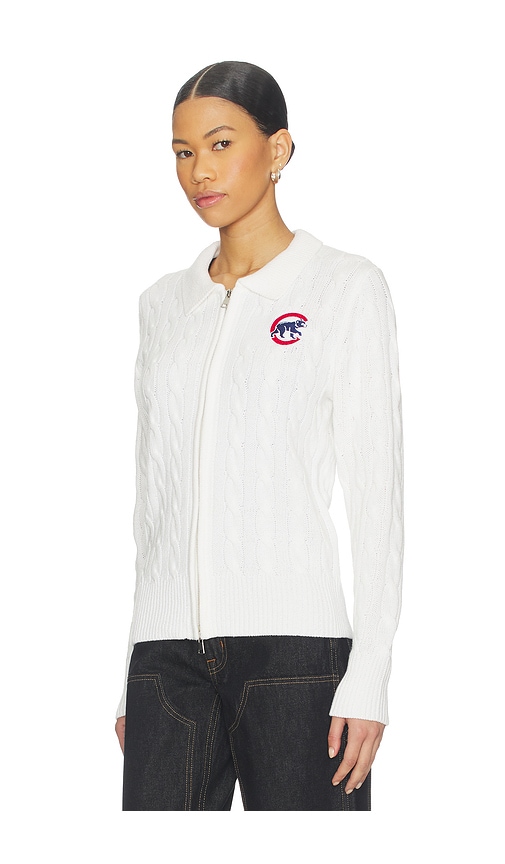  Terez Reissverschlussjacke Cubs In White. Größe Xs. Also In S, Xl. 