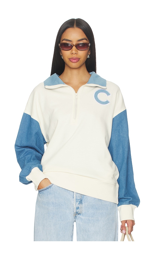 Terez x REVOLVE Cubs Denim Quarter Zip