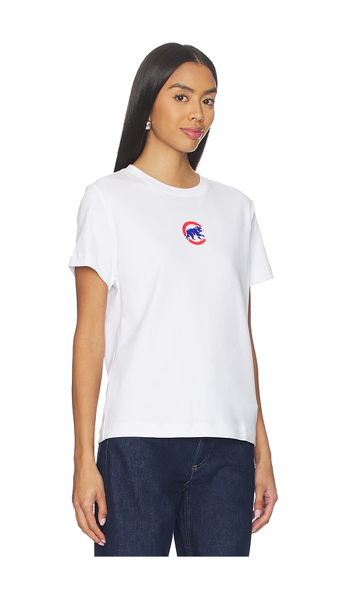 Terez X Revolve Chicago Cubs Basic Logo Tee In White