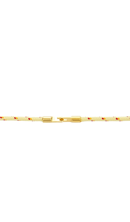  Timeless Pearly Wooden Charms Necklace In Yellow. 