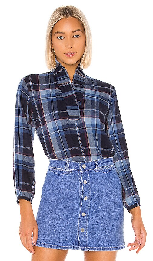 Erica Pleated Collar Blouse