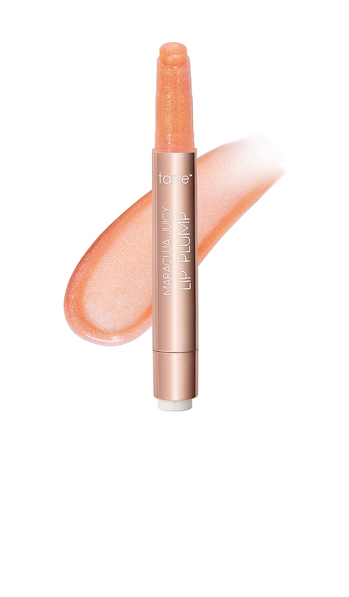 Maracuja Juicy Lip Plump Shimmer Glass in Peach Shimmer Glass.