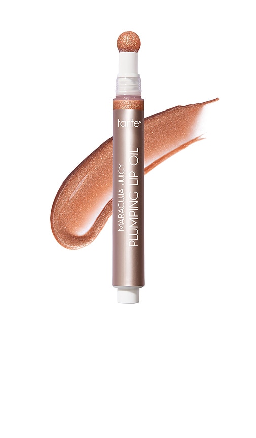 Maracuja Juicy Plumping Lip Oil in Shimmering Brown Sugar.