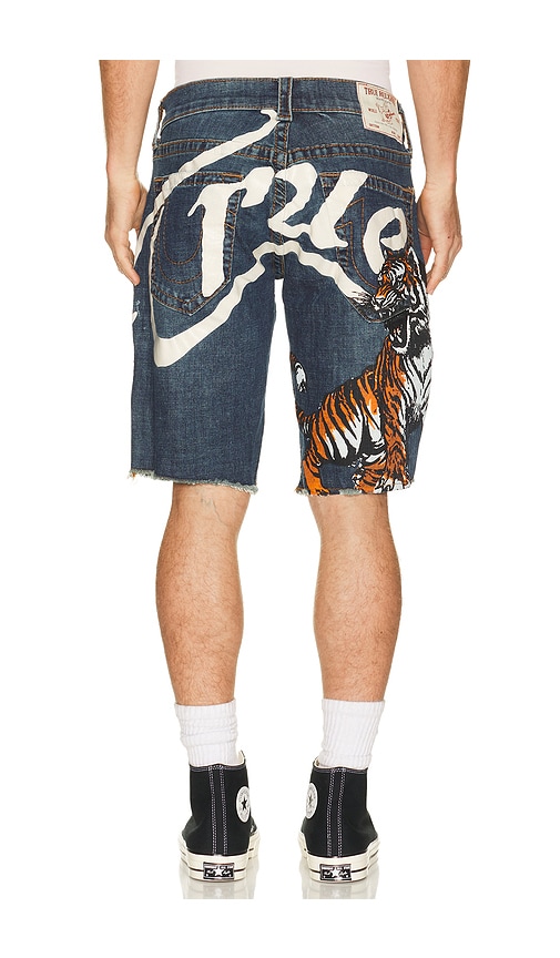 True Religion Ricky Big T Undone Hem Shorts | Thumbnail 4 True Religion Ricky Big T Undone Hem Shorts | Thumbnail 4