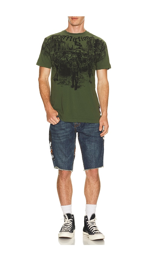 True Religion Ricky Big T Undone Hem Shorts | Thumbnail 6 True Religion Ricky Big T Undone Hem Shorts | Thumbnail 6