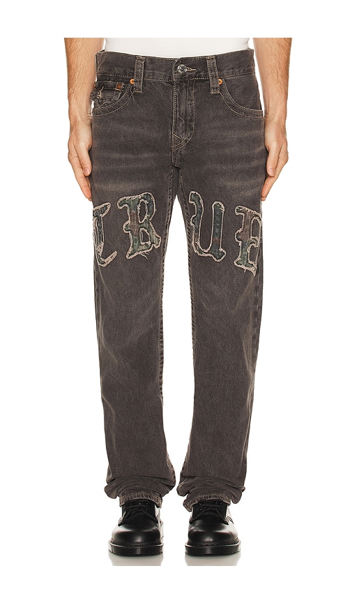 True Religion Ricky Flap Jeans In Black