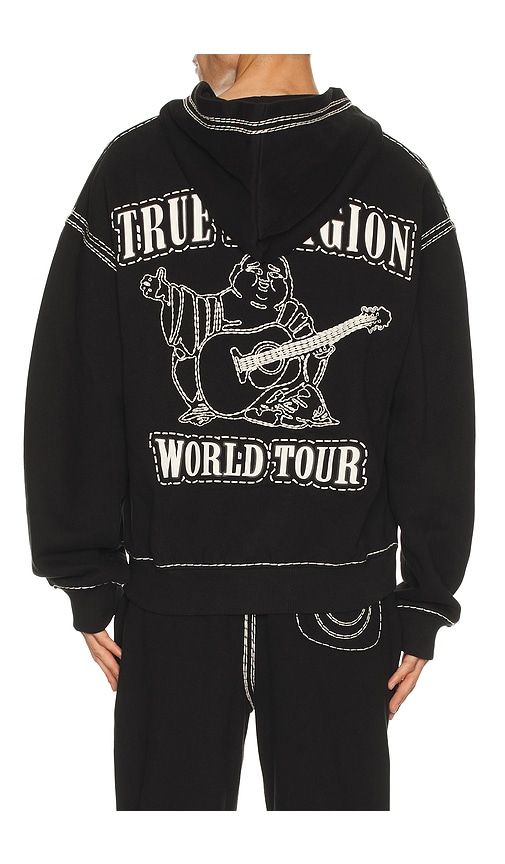 True Religion Super QT Cinched Zip Hoodie