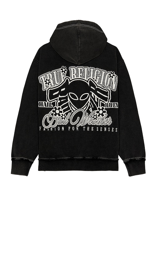 TRUE RELIGION X BAD WEATHER RELAXED ZIP HOODIE 