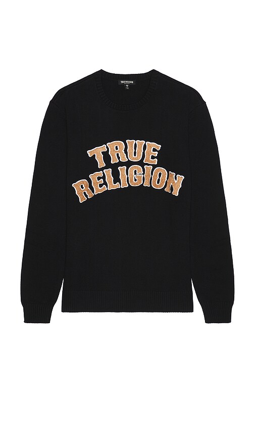 True Religion Long-sleeved Sweater In Black