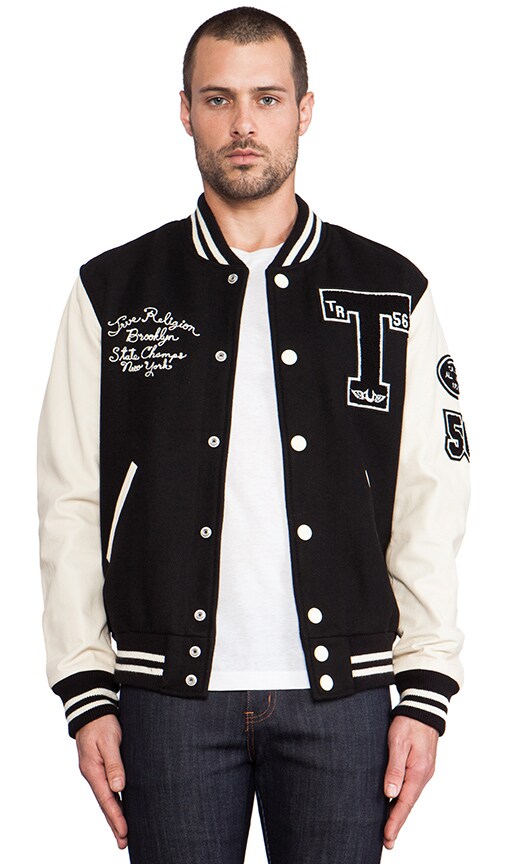 true religion letterman jacket