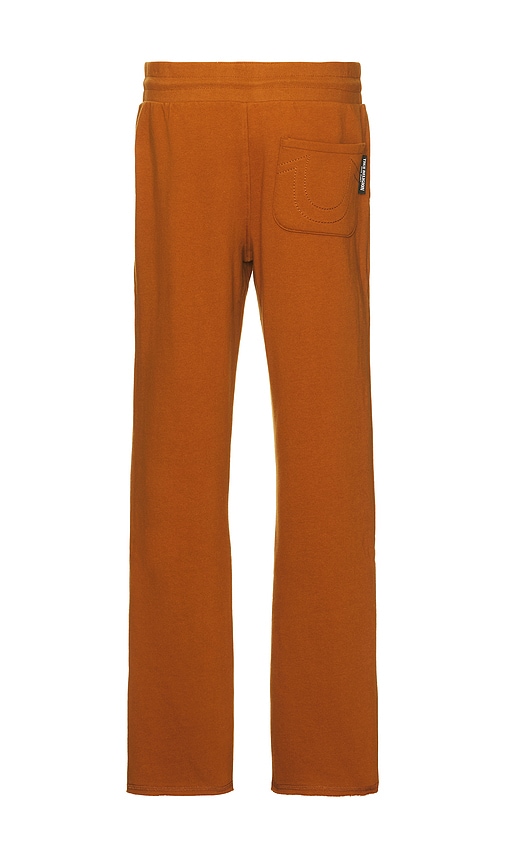 Shop True Religion Stacked Puff Straight Pant In Caramel Cafe