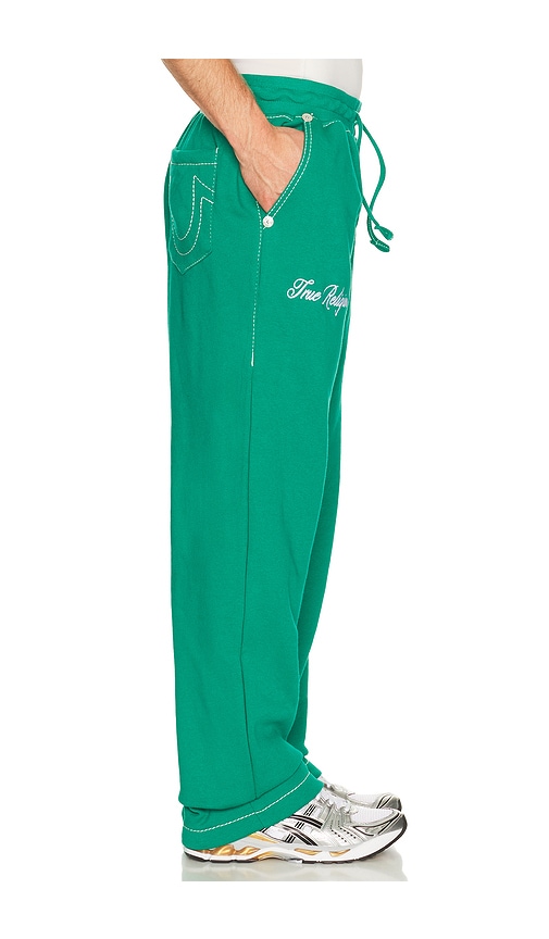  True Religion Pantalones Deportivos Holgados Crest En Color Verde Talla L  (también En M, S, Xl/1x). 