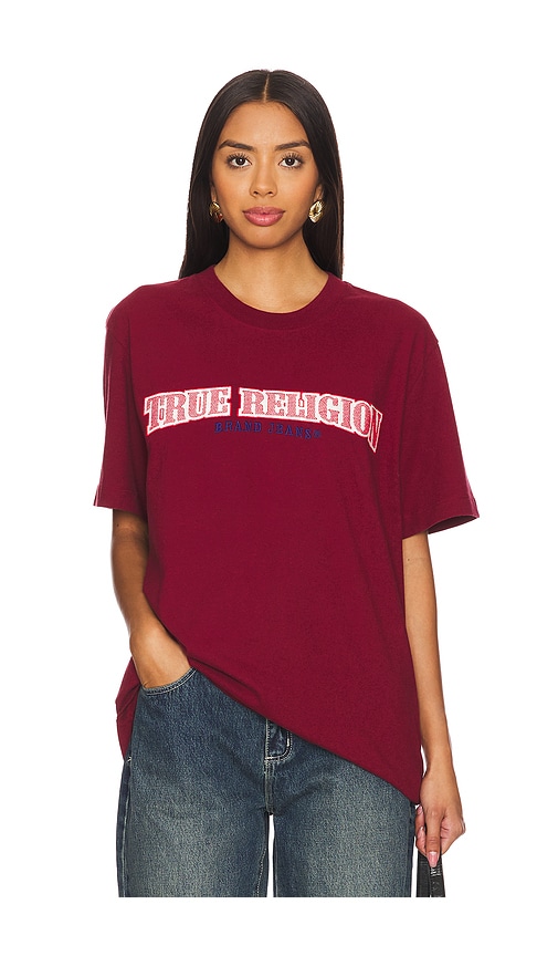 TRUE RELIGION CROSS STITCH ARCH TEE 