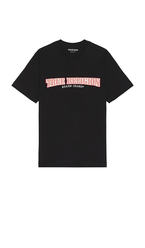 Shop True Religion Cross Stitch Arch Tee In Black