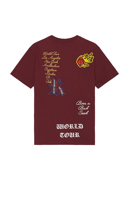 True Religion Short Sleeve Patch Embro Tee In Broadway