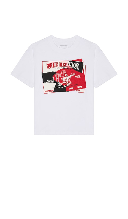 Torn SRS Tee in White. - size L (also in M, S, XL/1X) - True Religion - Modalova