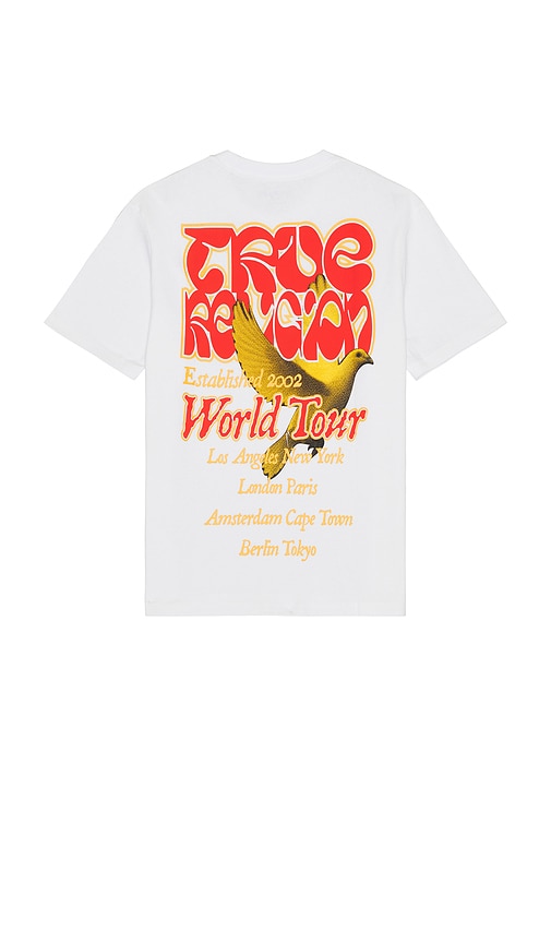 Short Sleeve True Dove Puff Tee in White. - size XL/1X (also in L, M, S)