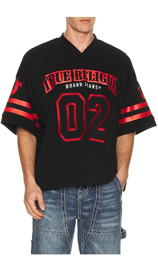 True Religion Football Knit Boxy Jersey