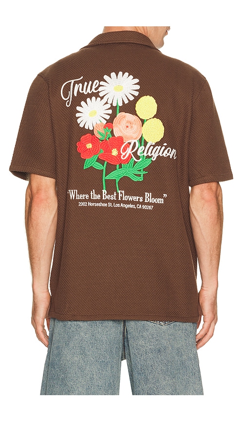 True Religion Blooms Camp Shirt