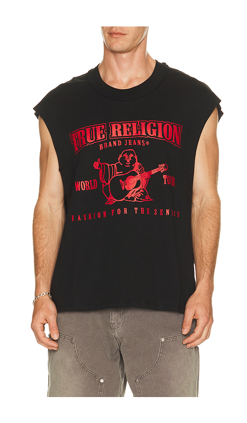 True Religion Cut Off Logo Tee