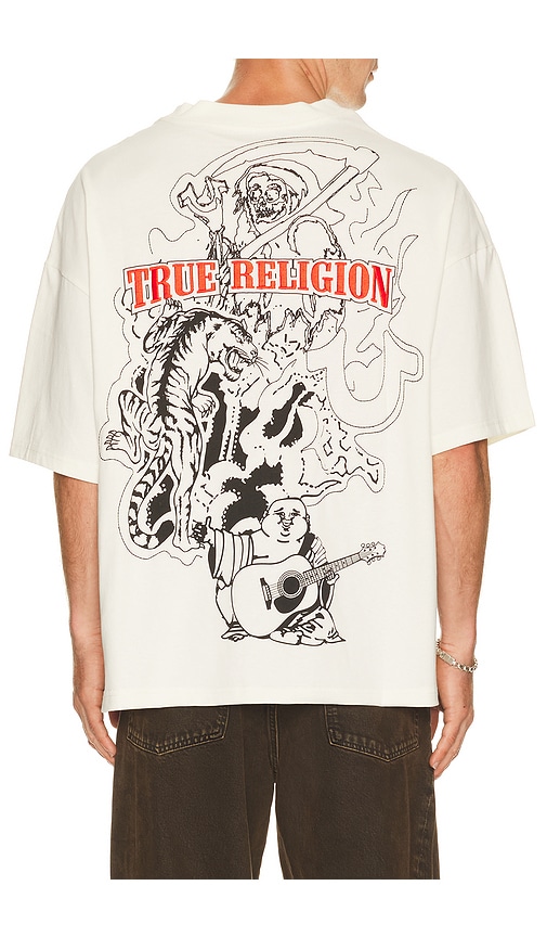 True Religion Short Sleeve Tiger Logo Oversized Tee | Thumbnail 2 True Religion Short Sleeve Tiger Logo Oversized Tee | Thumbnail 2