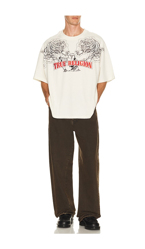 True Religion Short Sleeve Tiger Logo Oversized Tee | Thumbnail 3 True Religion Short Sleeve Tiger Logo Oversized Tee | Thumbnail 3