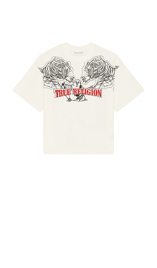 True Religion Short Sleeve Tiger Logo Oversized Tee | Thumbnail 4 True Religion Short Sleeve Tiger Logo Oversized Tee | Thumbnail 4