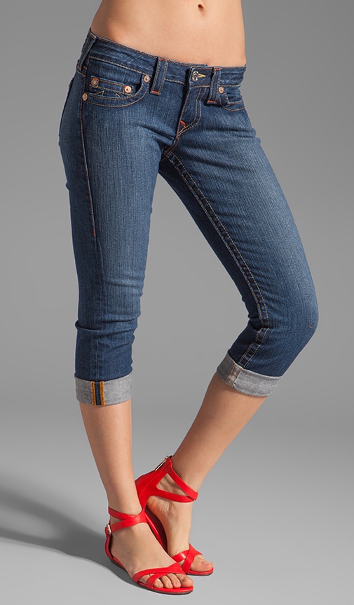 True religion lizzy hot sale crop jeans