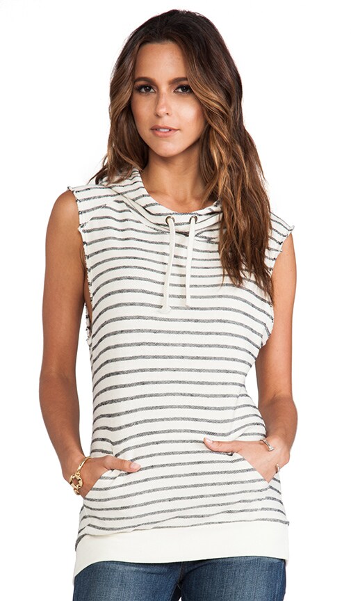 Sleeveless Funnel neck Hoodie
