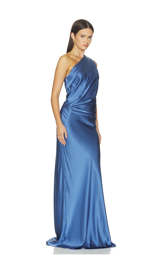 The Sei Draped One Shoulder Gown | Thumbnail 2