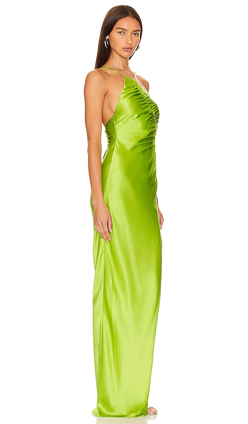 Shop The Sei Leaf Gown In Green