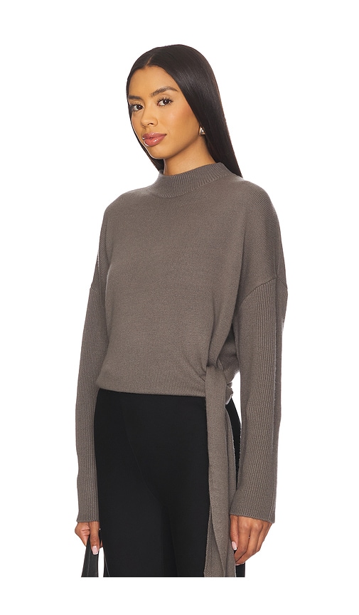 The Sei Sweater With Side Tie In Gray