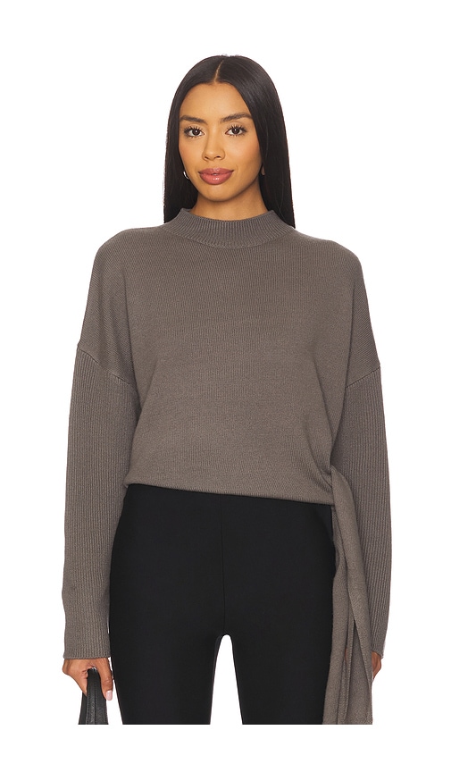 The Sei Sweater With Side Tie In Gray