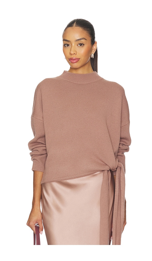 The Sei Sweater With Side Tie In Pink