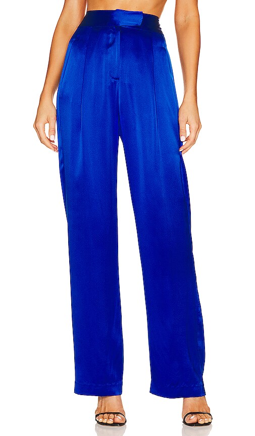FLAMES TROUSERS IN BLUE SAPPHIRE | Gold Of Suns