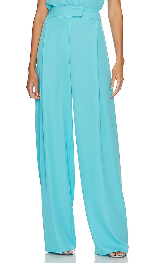 The Sei Baggy Pleat Trouser In Baby Blue