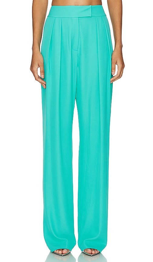 The Sei Hose Double Pleat In Turquoise