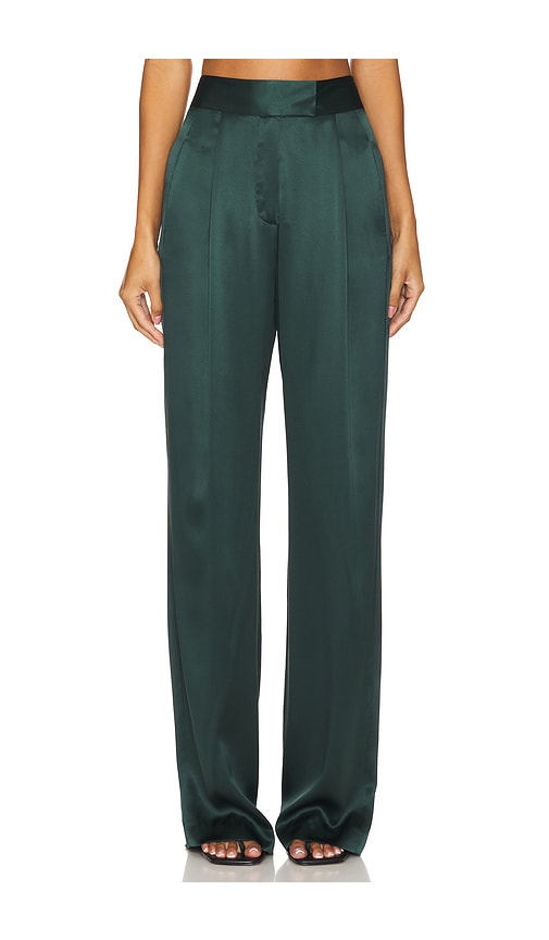 Shop The Sei Wide Leg Trouser In Hunter