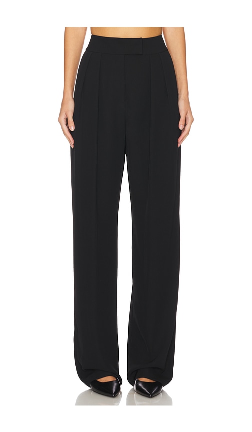 Shop The Sei Double Pleat Trouser In Black