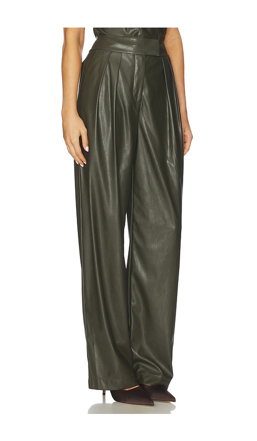 The Sei Double Pleat Trouser In Brown