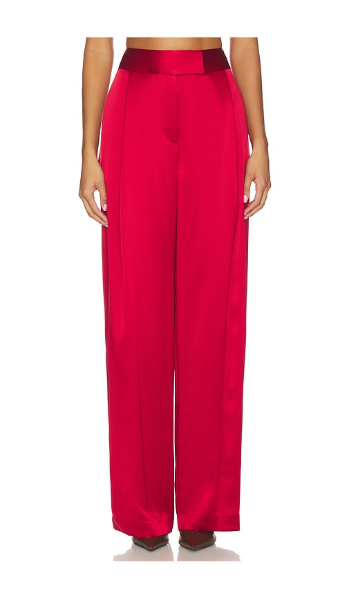 The Sei Relaxed Trouser In Red