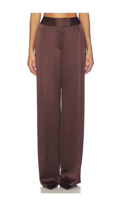 The Sei Relaxed Trouser In Brown