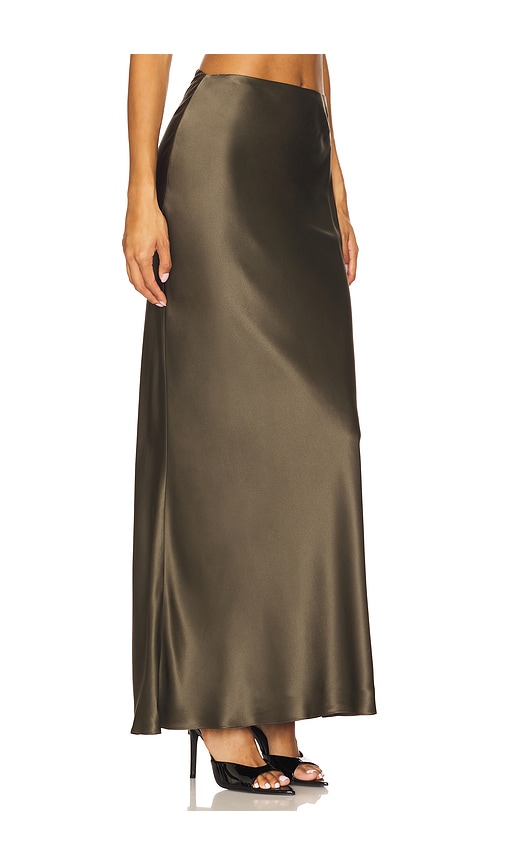 The Sei Bias Maxi Skirt In Green