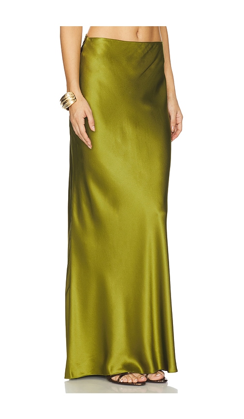 The Sei Bias Maxi Skirt In Green